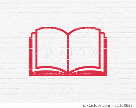Science concept: Book on wall background Science concept: Book on wall background 31108622