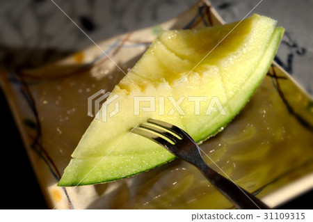 Sweet Japanese melon slice. Sweet Japanese melon slice. 31109315