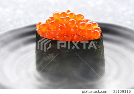 Salmon eggs or Ikura in Japanese style. 31109316