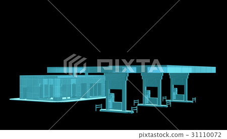 Gas Station. X-ray image 31110072