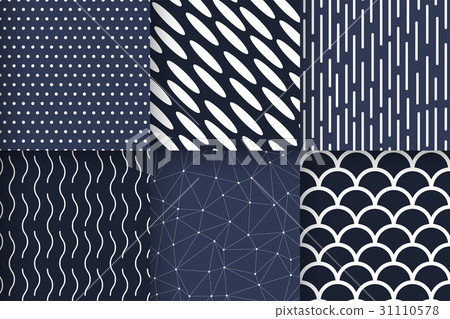 Seamless patterns geometric minimalist vector Seamless patterns geometric minimalist vector 31110578