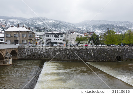 View of the historic centre of Sarajevo 31110616