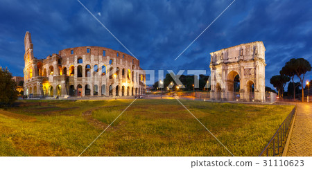 Colosseum or Coliseum at night, Rome, Italy. Colosseum or Coliseum at night, Rome, Italy. 31110623