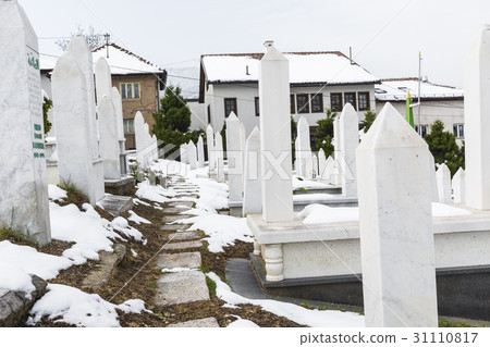 A muslim cemetery in Sarajevo, Bosnia and Herzegov 31110817
