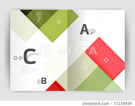 Geometrical brochure a4 business template Geometrical brochure a4 business template 31110939