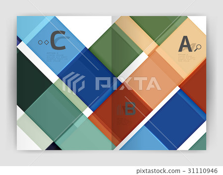 Geometrical brochure a4 business template Geometrical brochure a4 business template 31110946