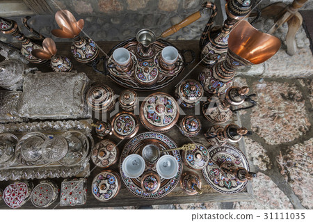 Traditional handcrafted copper coffee pots 31111035