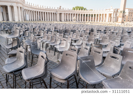 Many chairs outdoors. 31111051