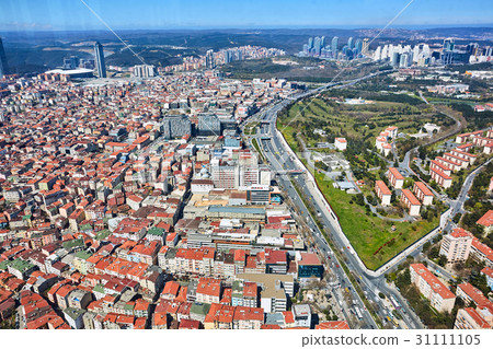 Istanbul, Turkey - 3 April, 2017: Arial view Istanbul, Turkey - 3 April, 2017: Arial view 31111105