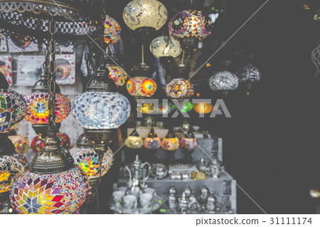 Colorful retro arabian lanterns in Mostar, 31111174