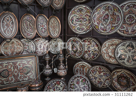 Colorful ceramic souvenirs for sale on the street 31111262