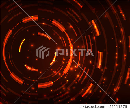 Neon circles abstract background 31111276