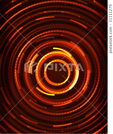 Neon circles abstract background 31111279