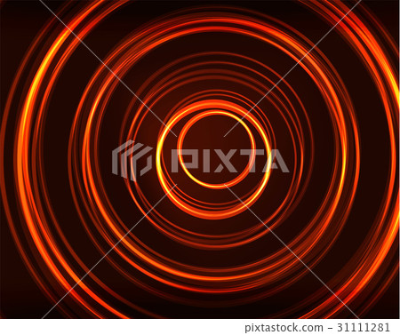 Neon circles abstract background 31111281
