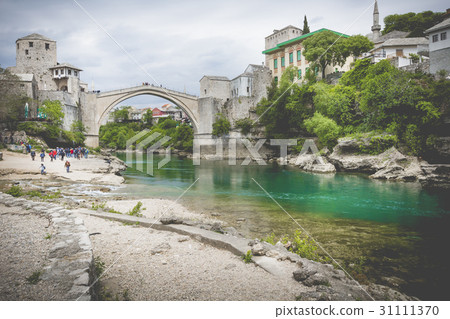 Panorama of The Old Bridge in Mostar Panorama of The Old Bridge in Mostar 31111370