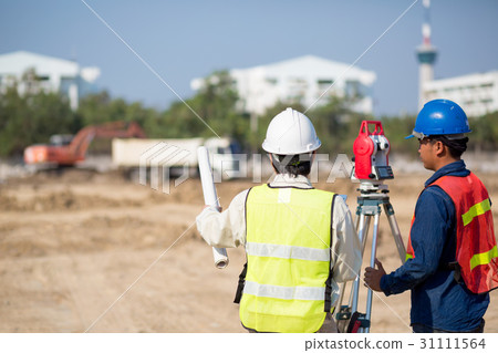 Civil Engineers At Construction Site 31111564