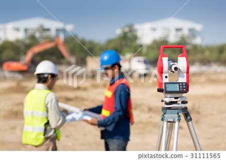 Civil Engineers At Construction Site Civil Engineers At Construction Site 31111565