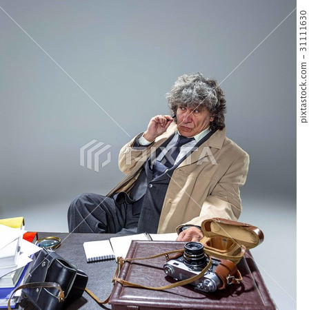 The senior man as detective or boss of mafia on The senior man as detective or boss of mafia on 31111630