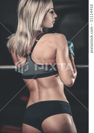 Pretty fitness sexy model luxury ass fat burning concept 31114458