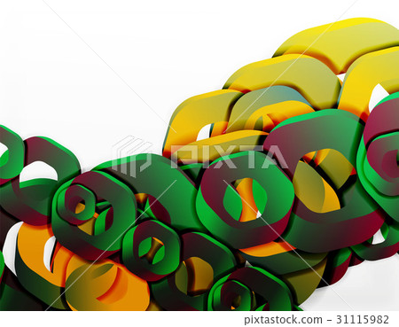 Geometric abstract background, cut chain shapes or Geometric abstract background, cut chain shapes or 31115982