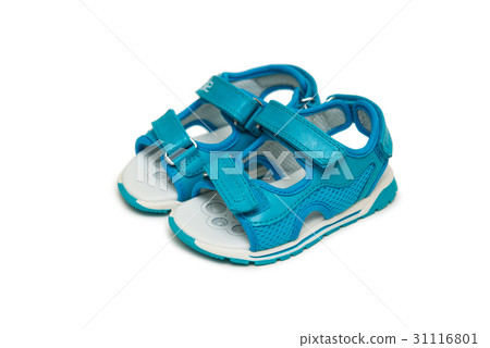 Baby shoes isolated on the white background Baby shoes isolated on the white background 31116801