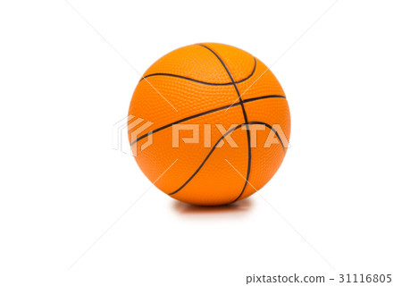 Toy basketball isolated on white background 31116805