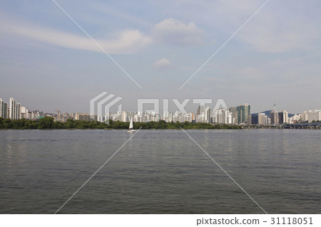 首爾國際金融中心，康萊德酒店，LG雙子塔，FKI大廳，漢江市政公園，證券，汝矣島，永登浦區，首爾 31118051