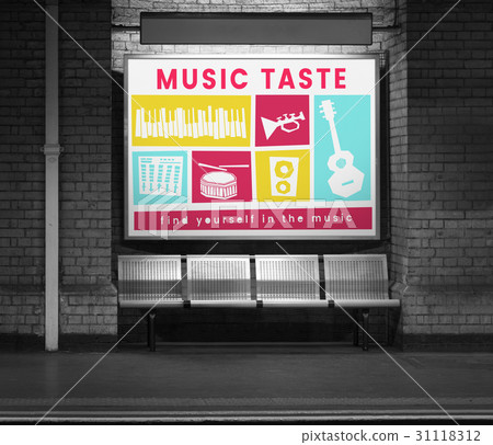 Network graphic overlay banner on wall Network graphic overlay banner on wall 31118312