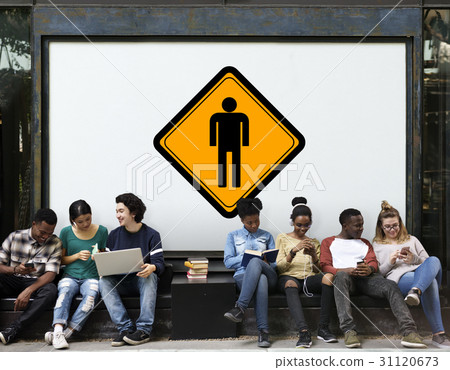 WC Toilet Restroom Men Sign 31120673