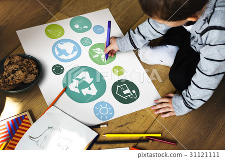 Recycle eco friendly green icons 31121111