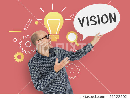 Imagining creative inspiration thought bubble 31122302