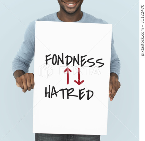 Antonyms Fondness Hatred Arrow Graphics 31122470