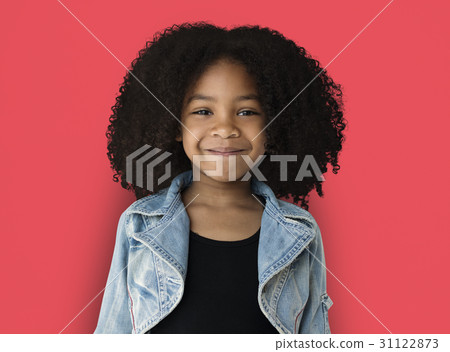 Little Girl Smiling Happiness Studio Portrait 31122873