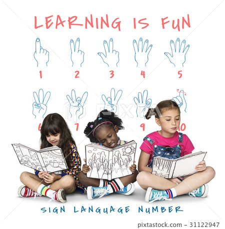Sign Language Number Instruction Lesson Graphic 31122947