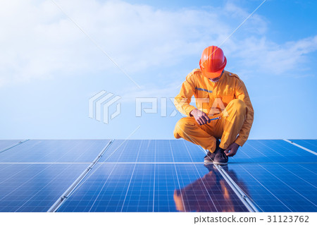 electrician checking and maintenance  31123762