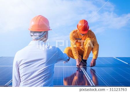 electrician checking and maintenance electrician checking and maintenance 31123763