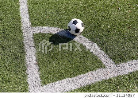 soccer ball on football field soccer ball on football field 31124087