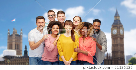 international group of happy smiling people international group of happy smiling people 31125125