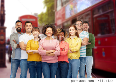 international group of people over london city international group of people over london city 31127188