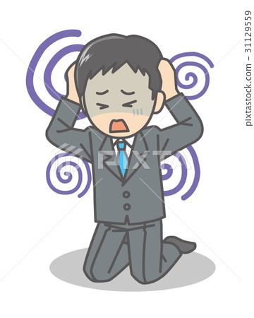 拿著他的頭的西裝的人 拿著他的頭的西裝的人 31129559