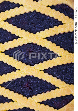 Blueberry cake close-up. 31132692