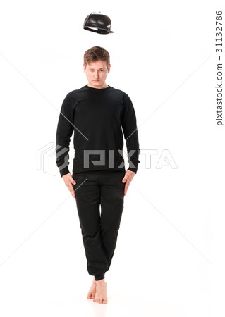 The letter I formed by Gymnast body 31132786