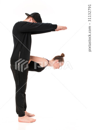 The letter F formed by Gymnast bodies The letter F formed by Gymnast bodies 31132791