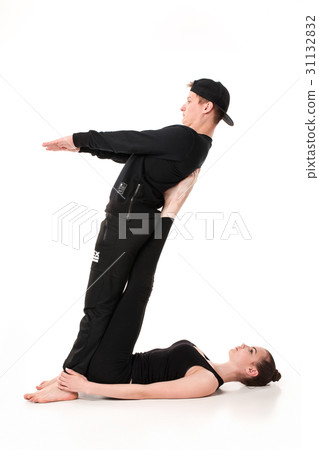 The letter Z formed by Gymnast bodies The letter Z formed by Gymnast bodies 31132832