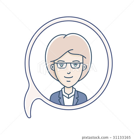 Chat bubble with avatar 31133165