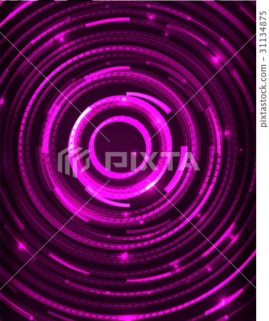 Neon circles abstract background Neon circles abstract background 31134875
