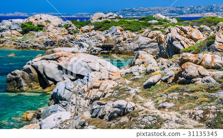 Beautiful Sardinia island landscape with granite Beautiful Sardinia island landscape with granite 31135345