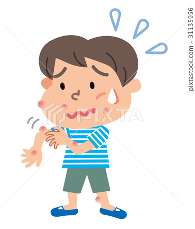 Insect bites Child illustration y 31135956