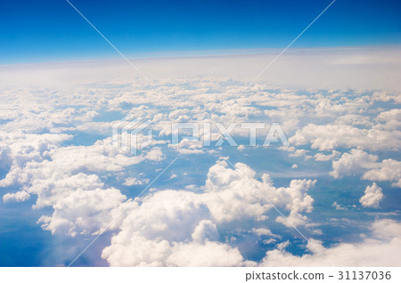 Aerial sky and clouds background Aerial sky and clouds background 31137036