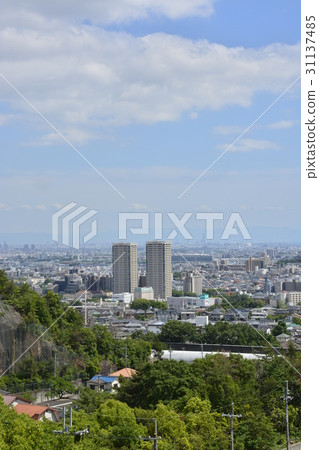 [Hyogo] Urban landscape of Takarazuka city area 31137485